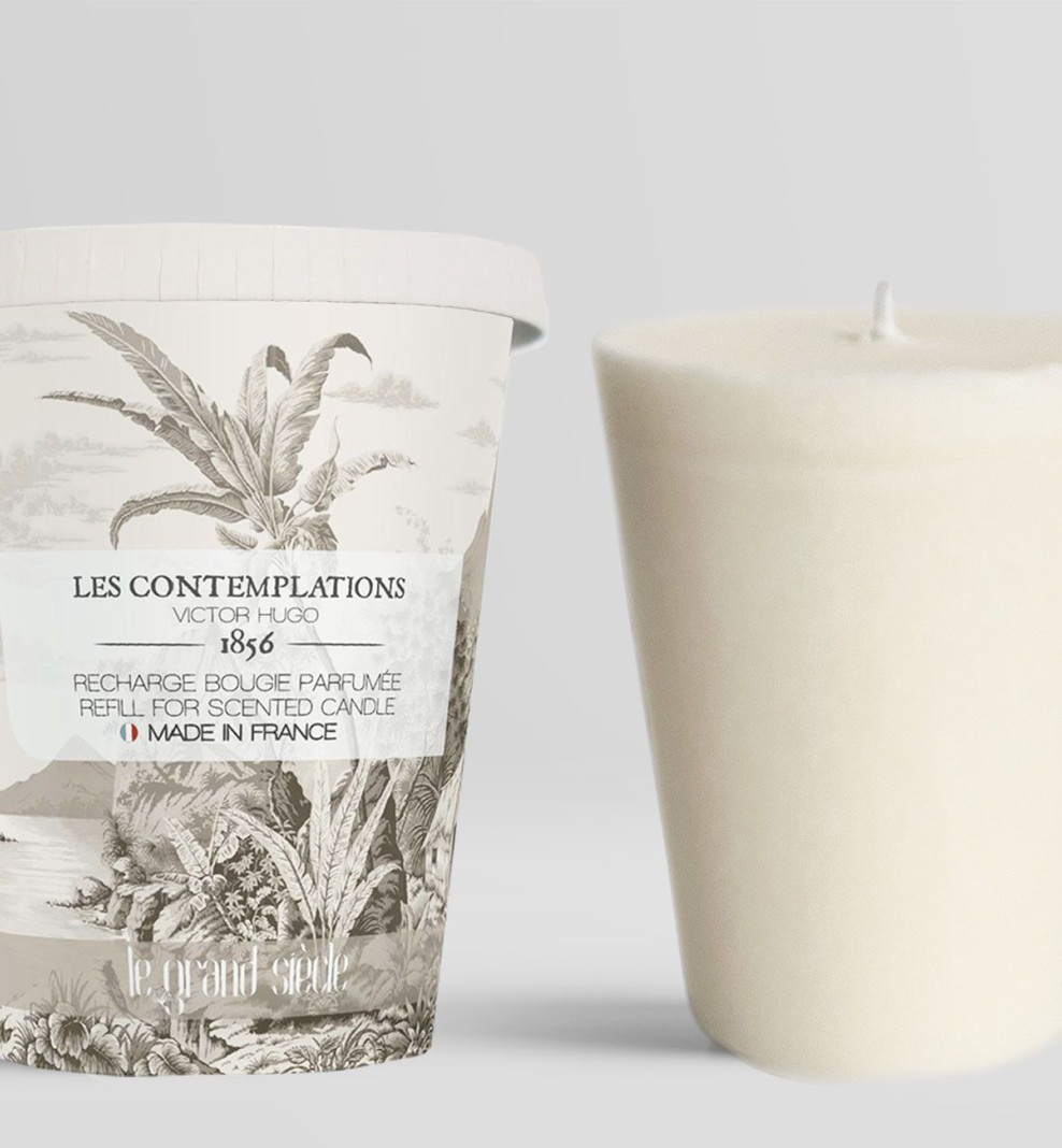 Recharge de bougie parfumée . Les contemplations