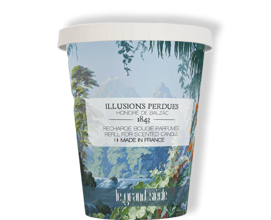 Scented candle refill . Lost illusions