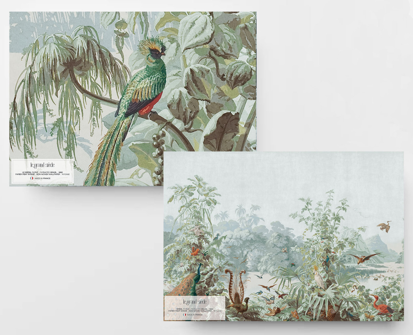 Papier peint panoramique Le Brésil patiné . 1862