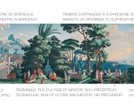 Panoramic wallpaper The landscape of Telemachus on the isle of Calypso polychrome . 1818