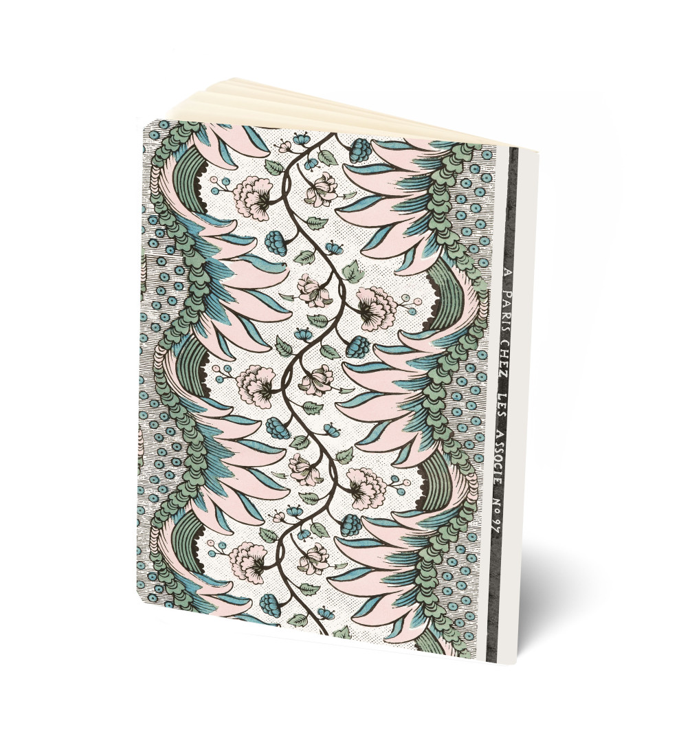 Notebook A5 . Blue carnation . 1750
