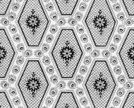 Papier peint décor Losanges gris . 1805