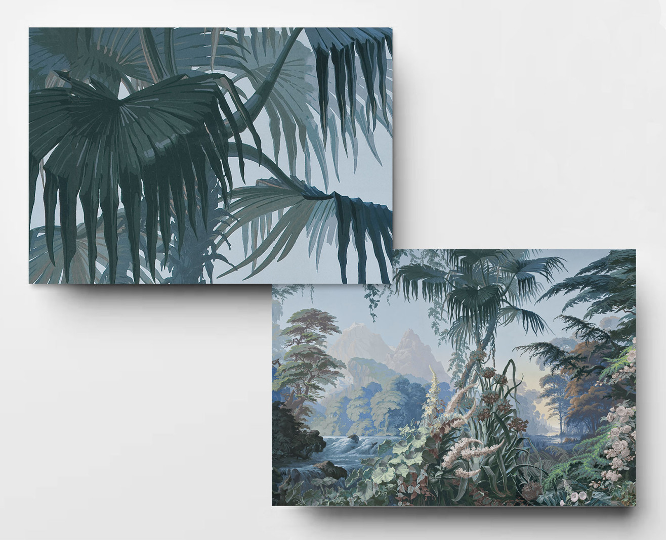 Panoramique L'Eden bleu forêt . 1861