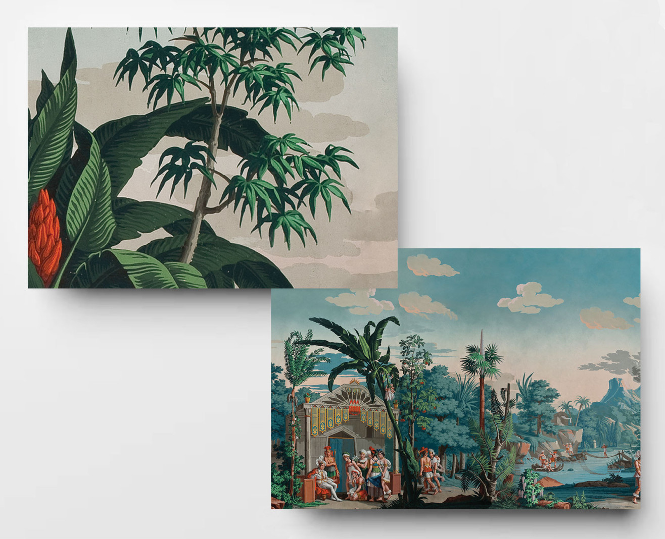 Panoramique Les Incas polychrome . 1818