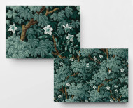 Papier peint Jasmin vert de gris . 1799
