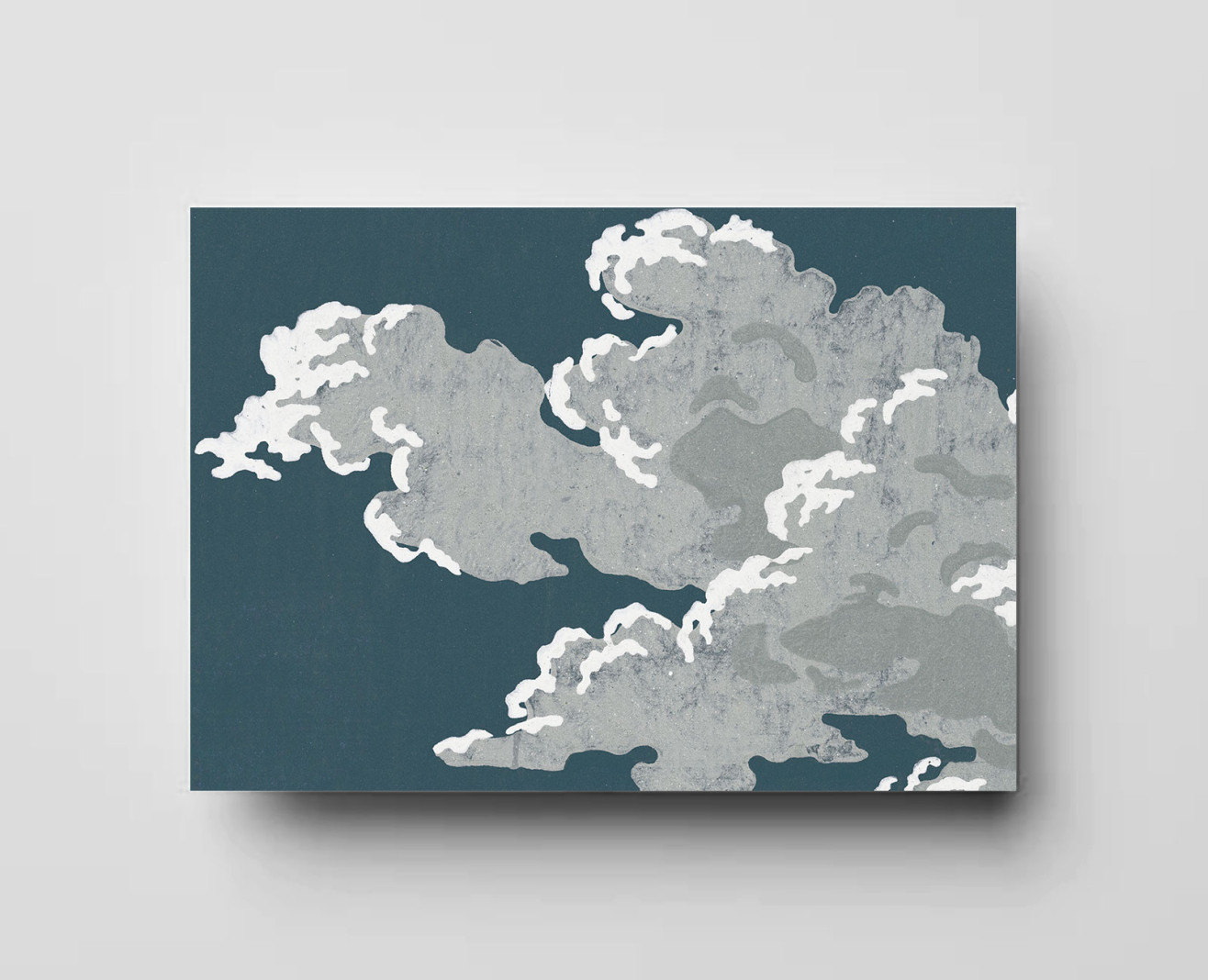 Papier peint décor Nuages bleu d'Anvers . 1815