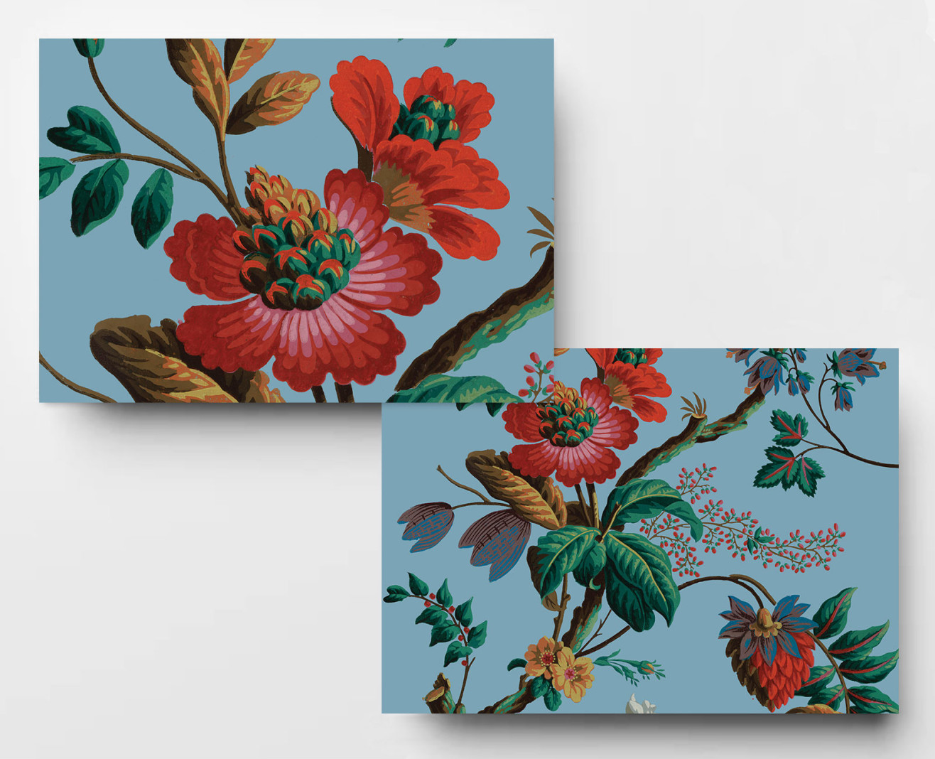 Papier décor Fleurs de fantaisie . 1799
