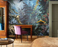 Panoramic wallpaper Eden polychrome . 1861