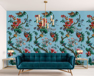 Decorative wallpaper Fancy flowers . 1799