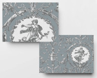Wallpaper wedgwood Medallions . 1867