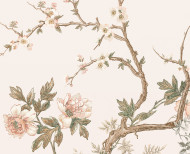 Papier peint panoramique Décor japonais crème . 1889