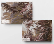 Papier peint panoramique L'Eden terre de Sienne . 1861