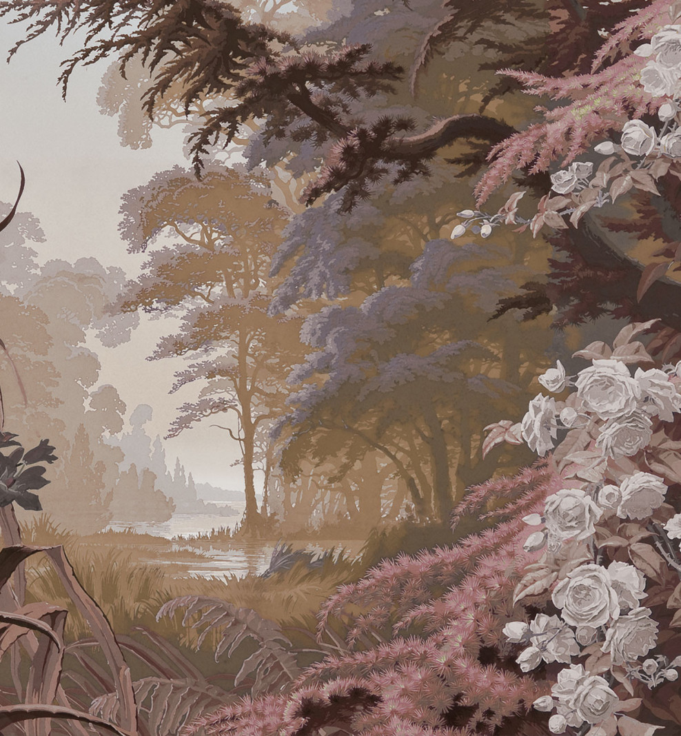 Panoramatapete Eden Sienna Farbe . 1861