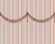 Papier peint Malmaison beige rosé . 1800
