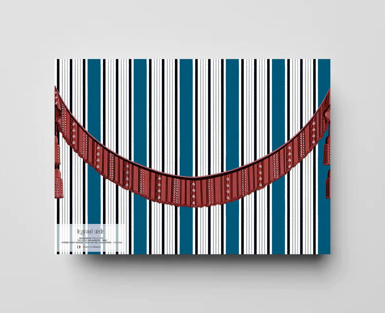 Papier peint Malmaison tricolore . 1800