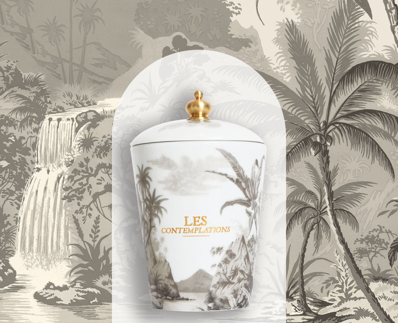 Bougie porcelaine rechargeable Les contemplations . 1856