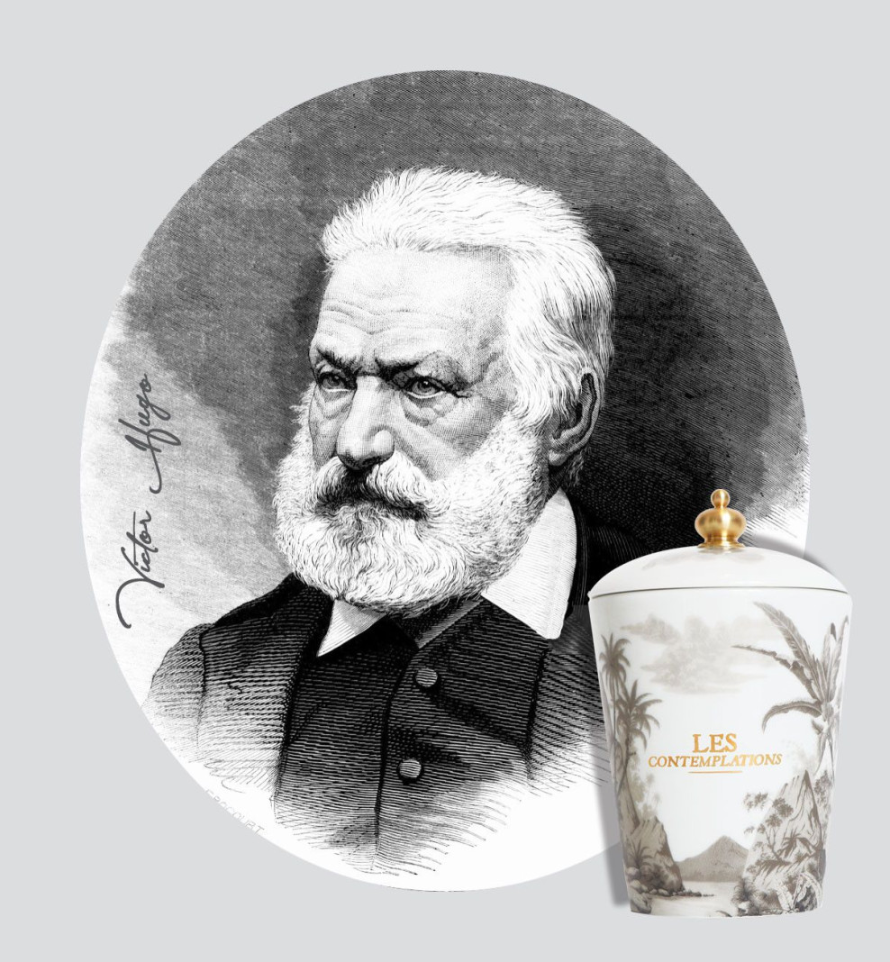Bougie porcelaine rechargeable Les contemplations . 1856